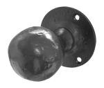 ball shaped mortice knob 60mm black antique
